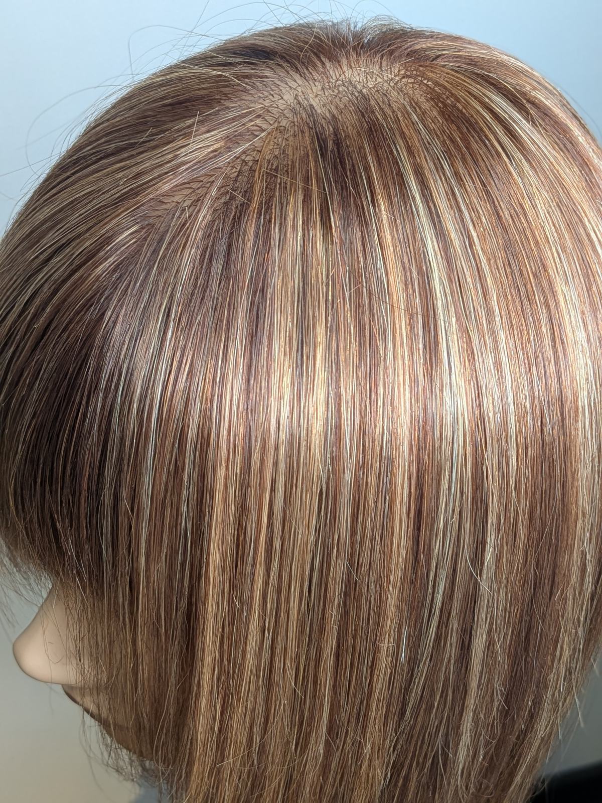 Client hair result — highlights and bob cut