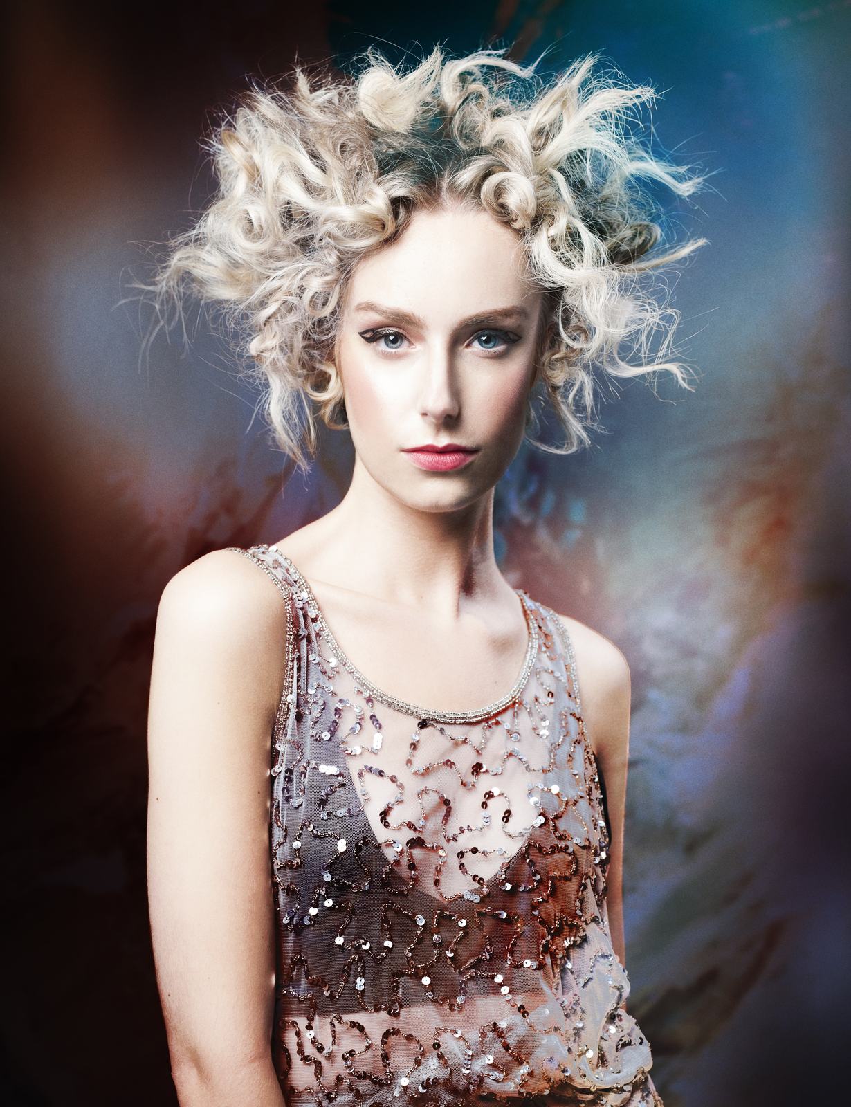 Award-winning editorial — blonde curls, Michelle Nahmad for Haremane Ottawa