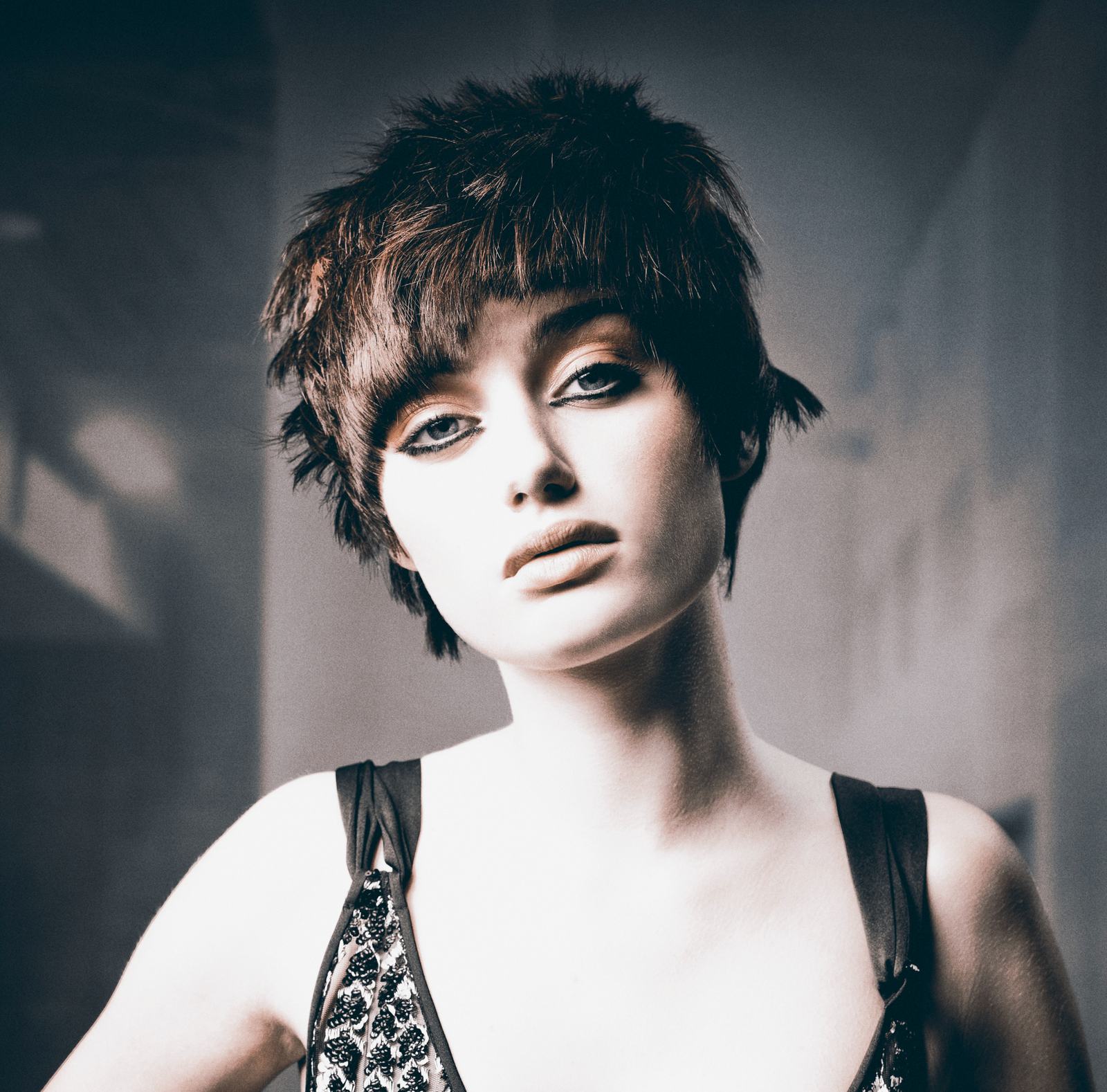Editorial dark pixie cut — Michelle Nahmad for Haremane Ottawa